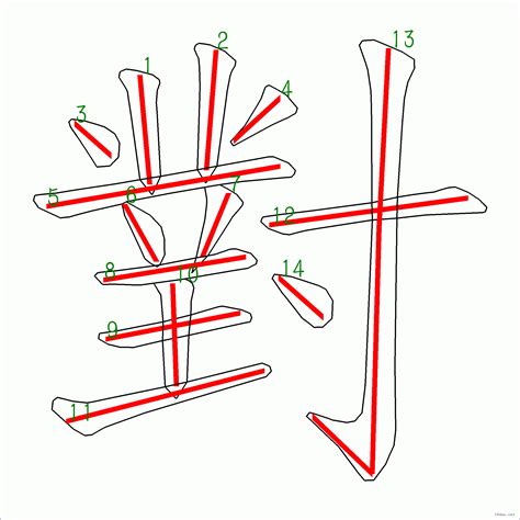 筆畫14畫的字